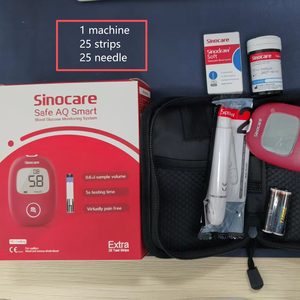 <span class=keywords><strong>Tiras</strong></span> Reactivas para Medidor de Glucosa en Sangre Eléctrico con Lancetas Metálicas para Monitoreo de <span class=keywords><strong>Diabetes</strong></span> - Certificación CE, 1 Año de Garantía - Product Image 1