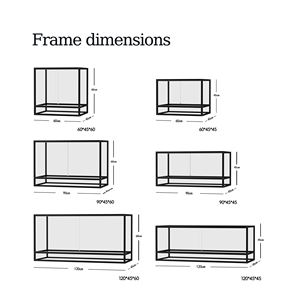 Terrario de Aluminio para Reptiles, Jaula Vivario para Lagartos, Pitones y Dragones Barbudos, 120*45*60 cm, Venta al por Mayor - Product Image 1