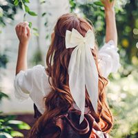 Rubans Cheveux Nœuds Français Grandes Pinces Nœud avec Longue Traîne pour Femmes Filles Accessoires Cheveux Nœud Papillon
