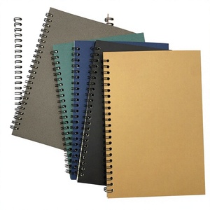 Quaderno A5 <span class=keywords><strong>con</strong></span> <span class=keywords><strong>Spirale</strong></span> in Carta Kraft Spessa, Semplice Quaderno Pubblicitario Stampato, Vendita all'Ingrosso, Logo Personalizzabile Disponibile - Product Image 4