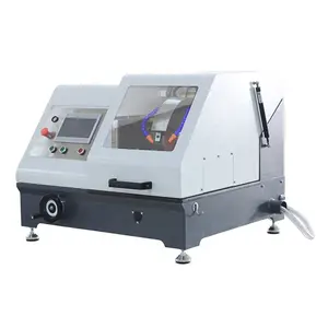 QG-350YAT Layar Sentuh Digital Tampilan Manual/Otomatis Mesin Pemotong Sampel Metalografi