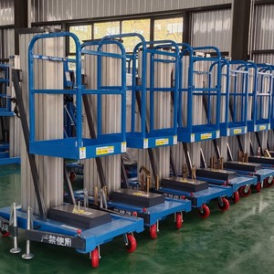Precio barato 10 m andamio eléctrico al aire libre ascensor barato un hombre ascensor vertical plataforma elevadora para podar - Product Image 6