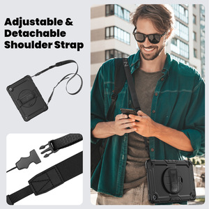 Funda protectora de silicona para Samsung A9Plus S10Fe <span class=keywords><strong>S6Lite</strong></span> Tablets Soporte anticaída Tipo B Correa de mano Funda protectora conveniente - Product Image 4