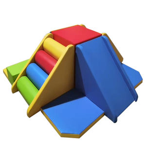 Équipement de jeu doux Portable <span class=keywords><strong>escalade</strong></span> mousse mat jeu doux ensemble pont blocs de construction Tunnel jeu doux pour les enfants - Product Image 2