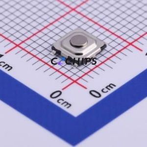 TME-533-Q-T/R Tactile Switch SMD-4P,5.2x5.2mm Switch Single Pole Single Throw Round Button Vertical Mount 5.2mm - Product Image 1