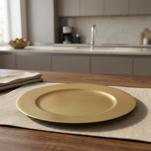 High on Demand Eco-Friendly Stainless Steel Gold Charger <b>Plate</b> for Table Decor Available for Export From India - Product Image 3