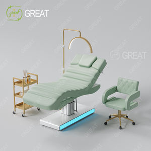 Lujosa mesa de masaje rosa con 3 motores, calefacción eléctrica, cama facial cosmética, nuevo diseño moderno, terapia de tratamiento, cama médica - Product Image 6