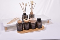 Flacon diffuseur de parfum et d'huiles essentielles en verre dépoli mat de luxe 120 ml, avec bouchon à vis, écologique et recyclable