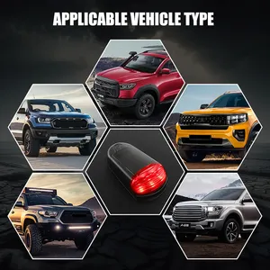 <span class=keywords><strong>5</strong></span> uds luces solares para cabina de coche luces de techo inalámbricas sin perforaciones RGB/ámbar/blanco 12V GM SUV ATV luces de advertencia de cabina - Product Image 3