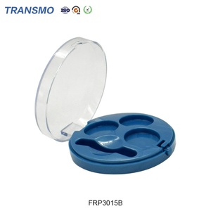 Wholesale Blue Round Powder Container Plastic <b>Box</b> for Blush or <b>Empty</b> Powder Case for Powder <b>Box</b> Packing - Product Image 6