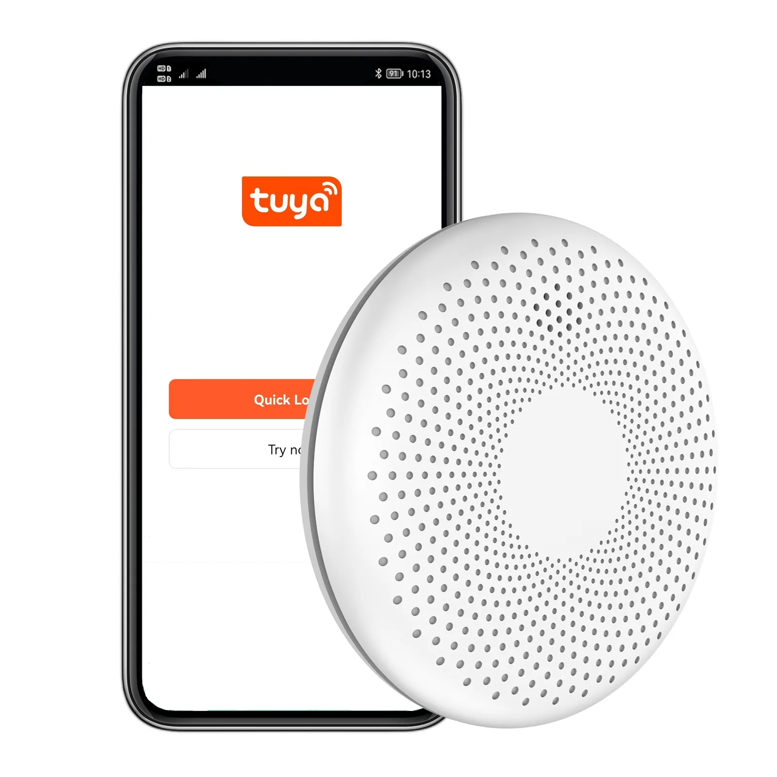 2023 New Design Wireless WiFi Tuya APP 2 in 1 Carbon Monoxide And Smoke Detector 2 In 1 Sensor Home Security Protection Alarms
