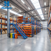 Système de rayonnage en mezzanine pour stockage industriel, conception d'aménagement vertical, ingénierie et approvisionnement pour opérateurs d'entrepôt