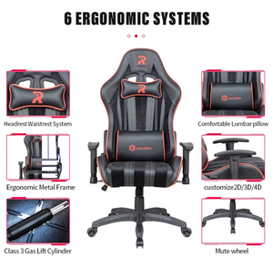 Chaise <span class=keywords><strong>de</strong></span> jeu ergonomique avec support lombaire, fonction <span class=keywords><strong>de</strong></span> refroidissement, siège <span class=keywords><strong>de</strong></span> gamer exécutif moderne et réglable pour le bureau et la maison - Product Image 6
