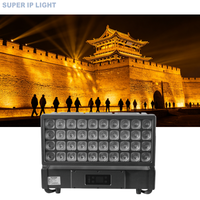 Projecteur LED architectural extérieur pour scène, IP65, 1200W, haute puissance, 40*30W RGBW, contrôle par pixel ArtNet