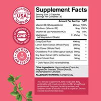 Compléments alimentaires pour la ménopause en capsules, marque privée OEM, vente en gros, pour femmes, pour l'équilibre de l'œstrogène, bouffées de chaleur, soulagement de la ménopause
