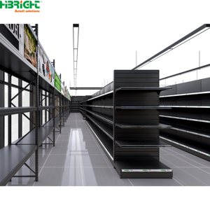 Estanterías de Góndola para Supermercados, Exhibidores de Doble Cara para Tiendas de Abarrotes - Product Image 1