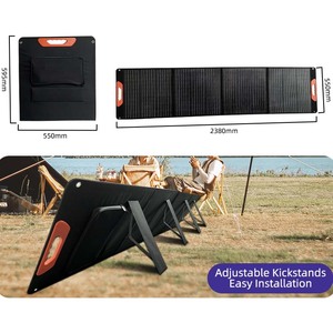 JCNS Wholesale High Quality Folding <strong>Solar</strong> <strong>Panel</strong> Blanket 200 <strong>Watt</strong> Power <strong>Solar</strong> <strong>Panel</strong> for Camping - Product Image 4