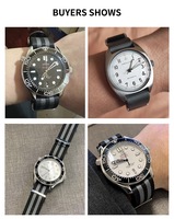 Haute Qualité Nat0 Style Multi Couleurs Ceinture De Sécurité De Luxe Nylon Bracelet De Montre De Remplacement James Bond 007 Rayé Bracelet De Montre