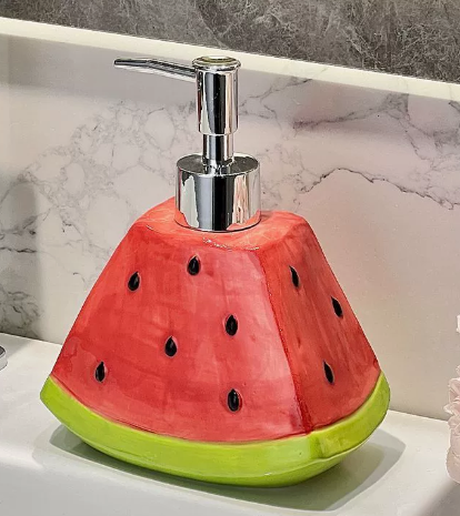 Watermelon hand sanitizer bottle