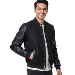 Custom <b>Men's</b> <b>Baseball</b> <b>Jacket</b> with Wool Letterman Varsity Design Stand Collar Embroidered Logo CollegeBaseballjacket <b>for</b> <b>men</b> - Product Image 1