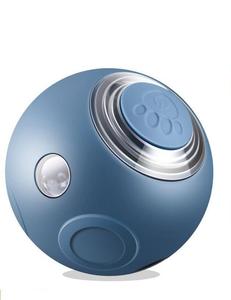 Bola automática USB para gatos, sin reglas, luz giratoria, evitación automática <span class=keywords><strong>de</strong></span> obstáculos, bola para morder impermeable para perros y gatos - Product Image 1