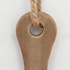 Panneau mural rond en bois Parisloft « Eat » 12,75 po, décoration de cuisine style ferme, design texte marron et noir - Product Image 5