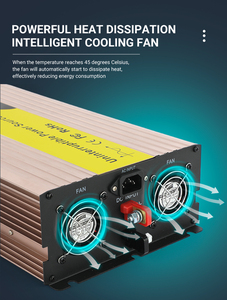 Powsmart onda sinusoidal pura 12V 24V 48 voltios CC a 110-220 voltios inversor de CA <span class=keywords><strong>3000</strong></span> ATT potencia máxima 6000W - Product Image 4