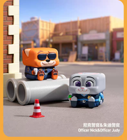 2026 Original POPMART Pop Mart Zootopia POP CUBE-1 Boîte Mystère Faite à la Main Moment Exceptionnel Cadeau Tendance
