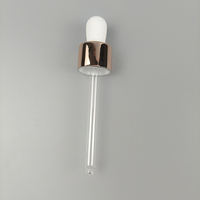 ODM Empty20ml 30ml 40ml 50ml Flacon compte-gouttes en verre d'huile essentielle avec couvercle en aluminium or/ruban