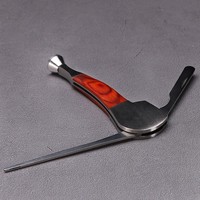Couteau de nettoyage pour pipe à tabac en acier inoxydable 3-en-1 Red Wood, coupe-tube à tabac en bois de haute qualité et accessoires pour pipe