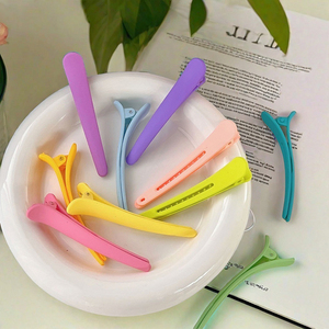 Coréenne douce fille Macaron couleur givré bec de canard <span class=keywords><strong>pince</strong></span> femme couleur unie côté Bang <span class=keywords><strong>pince</strong></span> femmes Offre Spéciale mode Simple épingle <span class=keywords><strong>à</strong></span> cheveux - Product Image 3