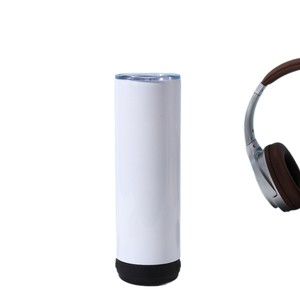 Mới tối giản âm thanh <span class=keywords><strong>cup</strong></span> loa thời trang thép không gỉ cách nhiệt xe <span class=keywords><strong>cup</strong></span> bán buôn chai chân không với loa - Product Image 2