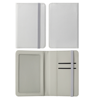Porte-passeport vierge en cuir PU pour impression par transfert thermique, élégant et pratique pour les voyages