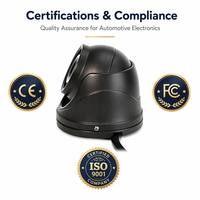 Caméra de surveillance avant de voiture AHD sans LED IR, dôme, 110° grand angle, 1080P 2MP, vision nocturne Starlight, en alliage d'aluminium, pour intimité