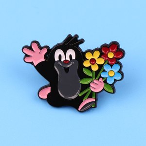 Broches en émail mignonnes en forme de taupé, broches animales de dessin animé, accessoires vestimentaires, broches pour femmes, épingles de revers, badges, bijoux pour amis - Product Image 2