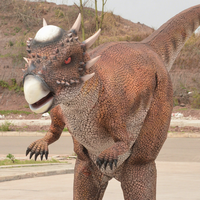 Costume de dinosaure animatronique interactif grandeur nature, résistant aux intempéries, en acier, idéal pour centres commerciaux, parcs et jardins d'enfants - Offre Spéciale
