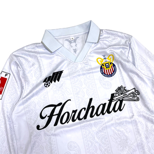 Hoogwaardig op maat gemaakt vintage voetbaltenue streetwear shirt met lange mouwen, ademend, met naam en logo - Product Image 3
