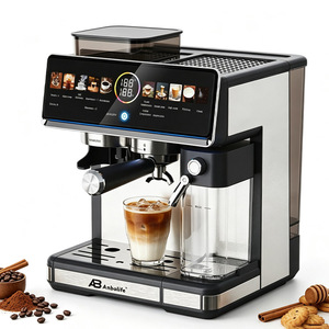 Cafetera <span class=keywords><strong>Espresso</strong></span> Anbolife con Molinillo, Pantalla a Color de <span class=keywords><strong>20</strong></span> Bares, Sistema de Espumado Potente, <span class=keywords><strong>20</strong></span> Ajustes de Molienda, Control NTC - Product Image 1