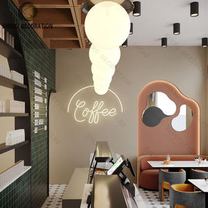 Mostradores de lujo para cafeterías, diseño personalizado de mostrador de barra de mármol, muebles para cafeterías, diseño de interiores para cafeterías - Product Image 3