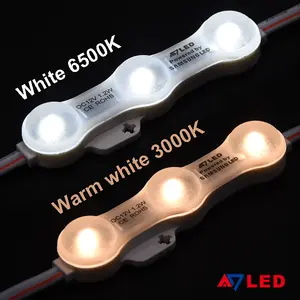 핫 세일 방수 사출 5 년 보증 led 모듈 DC12V 한국 SMD 2835 IP68 3 모듈 LED 광고 기호 상자