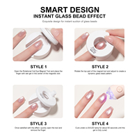 Outil de nail art Miss Gooey à aspiration automatique pour perles de verre, aimant super puissant pour gel œil de chat, idéal pour les débutants