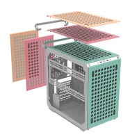 Boîtier d'ordinateur ATX de tour moyenne de haute qualité personnalisé Cooler Master Cool Square 500 avec fenêtre latérale en acier