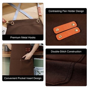 Delantal <span class=keywords><strong>de</strong></span> Lona Personalizado con Bolsillo, Logotipo Bordado Duradero, para Restaurante, Cocina, Joyería, <span class=keywords><strong>Taller</strong></span>, Herramientas <span class=keywords><strong>de</strong></span> Joyería - Product Image 5