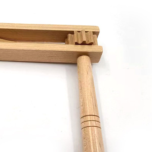 Commercio all'ingrosso strumento a percussione custom <span class=keywords><strong>noise</strong></span> <span class=keywords><strong>maker</strong></span> in legno di castanet cassa armonica batacchio a mano - Product Image 4