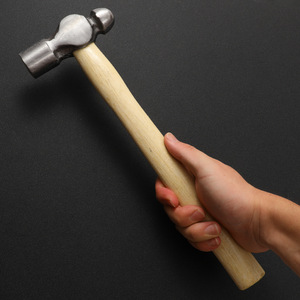 High Quality 8 OZ Steel Ball Peen <strong>Hammer</strong> with Wood Handle and Contoured Grip-OEM Customizable DIY Industrial Nail <strong>Hammer</strong> - Product Image 3