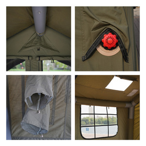 Grande extension de colonne d'air de 8 + 8 ㎡ pour fête de famille tente de <span class=keywords><strong>camping</strong></span> gonflable en fibre de carbone TC à double maison extérieure bon marché - Product Image 5