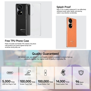 <span class=keywords><strong>Ulefone</strong></span> Note 17 Pro แบตเตอรี่5050mAh 6.78นิ้วแอนดรอยด์สมาร์ทโฟนที่ทนทาน NFC ปลดล็อกด้วยลายนิ้วมือ4G - Product Image 6