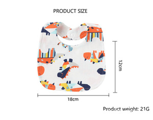<span class=keywords><strong>Baberos</strong></span> de Algodón OEKO para Bebé con Cierre de Botón, Suaves, Cuadrados, Tipo Bandana, para Bebés y Niños Pequeños, Venta al Por Mayor - Product Image 2