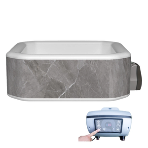 Jacuzzi Inflable Cuadrado de Diseño Personalizado para 5 Personas, <span class=keywords><strong>Spa</strong></span> de PVC Laminado, Piscina de Masaje Elevada para Exteriores - Product Image 3