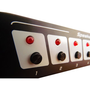 Sélecteur de haut-parleurs DJ-Tech SS-8, commutateur audio 8 zones avec indicateur de niveau et télécommande - Product Image 2